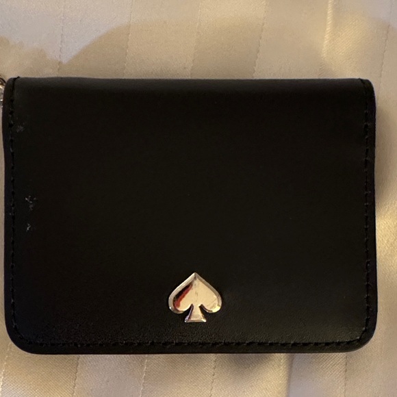 Kate Spade Black Leather Keychain Wallet cardholder - Picture 3 of 11